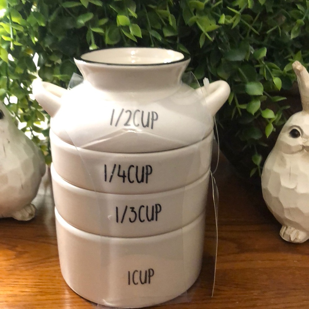Hobby Lobby White Ceramic Milk Jug Measuring Cups
